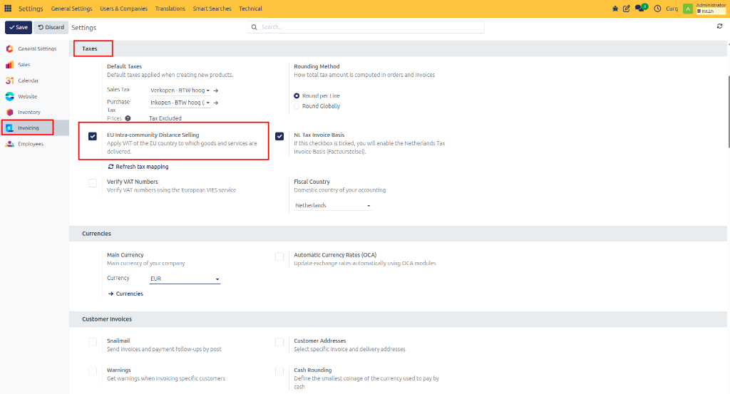 Enable EU Intra-Community Distance Selling