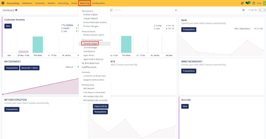 General Ledger Navigation