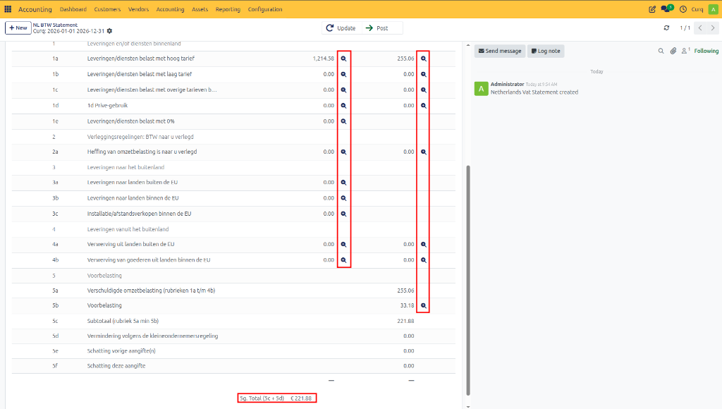 VAT Return Details
